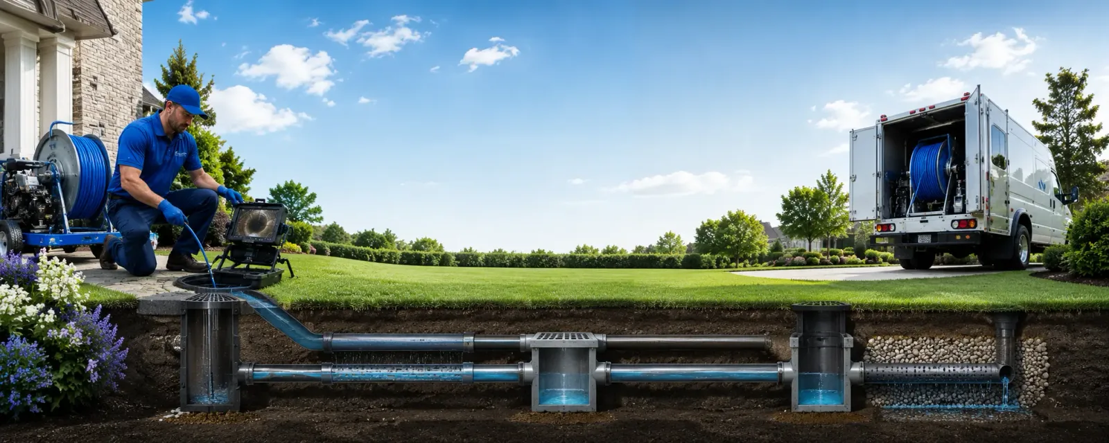 Outdoor drain cleaning information for Geigertown, PA